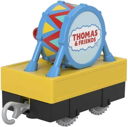 Miniatura 5 de Thomas & Friends Tren de juguete motorizado Percy Motor alimentado por batería con tambor de carga y correo para preescolar juego de simulación