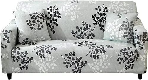 Miniatura 23 de HOOBUY Funda de sofá estampada, Funda elástica para sillón, Jugo de funda de sofá con patrones para sillón acojinado de 3 plazas, YLYZ