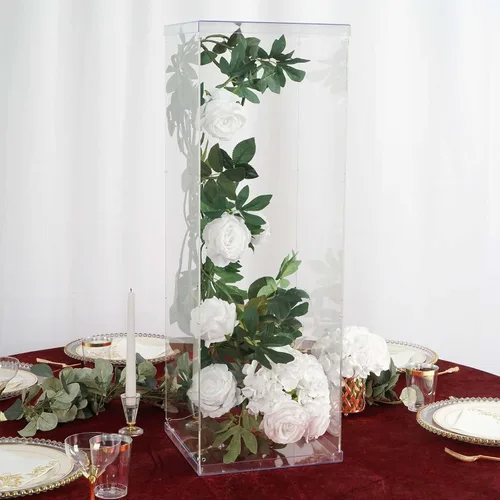 Miniatura 8 de Efavormart - Juego de 5 soportes acrílicos para tartas de 8.5 pulgadas, 9 pulgadas, 10 pulgadas, 11 pulgadas, 12 pulgadas, diseño de cilindro