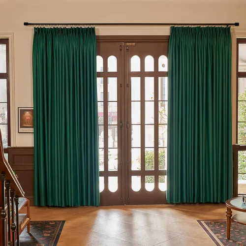 Miniatura 15 de HUTO Cortinas Plisadas de Pinzas Opacas con Aislamiento Térmico para Oscurecer la Habitación, Panel de Tratamiento de Ventana para Sala de Estar