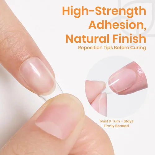 Miniatura 7 de Beetles - Gel adhesivo para uñas sin manos, 20 g de gel adhesivo sólido Tipex para extensión de uñas acrílicas, uñas a presión, arte de uñas 3D, UV