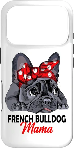 Miniatura 29 de iPhone 13 Pro Max Frenchie Mama Lindo Bulldog Francés Perro Mamá Divertido Estuche de Regalo para Mujer