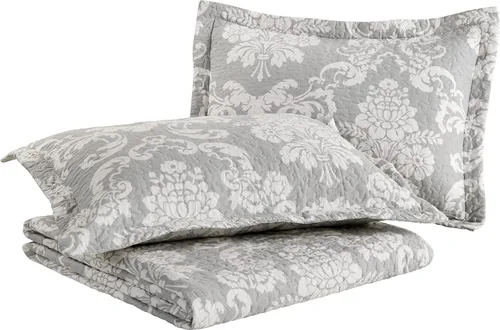 Miniatura 6 de Laura Ashley - Juego de edredón individual, ropa de cama reversible de algodón con funda a juego, decoración ligera del hogar, ideal para todas