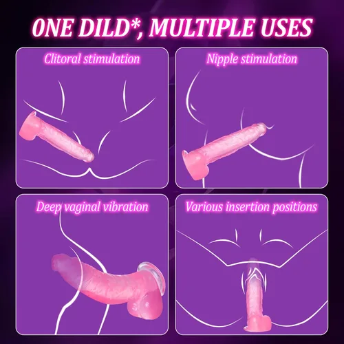 Miniatura 7 de Consolador rosa de 9 pulgadas, enorme consolador grueso con fuerte ventosa para jugar con manos libres, juguete para adultos para punto G vaginal