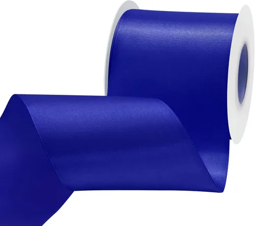 Miniatura 43 de Cinta de satén blanca antigua de doble cara de 1-1/2 pulgadas x 50 yardas, cinta de poliéster para envolver regalos, día de San Valentín, bodas