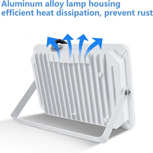 Miniatura 4 de UFOND Luces de inundación LED de 10000 lúmenes, reflectores impermeables de 100 W, ángulo de iluminación ajustable, luz portátil con enchufe