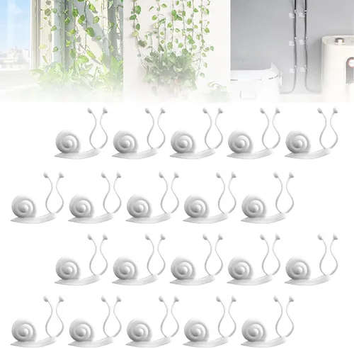 Miniatura 15 de Clips de pared para escalada de plantas, clips de soporte para plantas 2025, clips de jardín reutilizables, clips de soporte para plantas