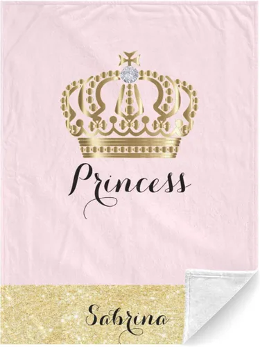 Miniatura 14 de Mantas de bebé personalizadas con nombre, mantas de bebé personalizadas para niñas, regalos de bebé, manta personalizada con corona de princesa