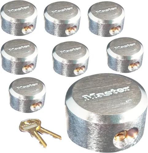 Miniatura 7 de Keyed Alike 6271NKA-2 candado maestro con grillete oculto, candados resistentes a los golpes