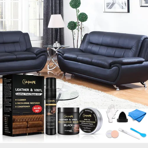 Miniatura 8 de Kit de reparación de cuero-limpiador-negro-recolorante-bálsamo-acondicionador-aceite de visón para asiento de coche-muebles-sofá-zapato- mejor