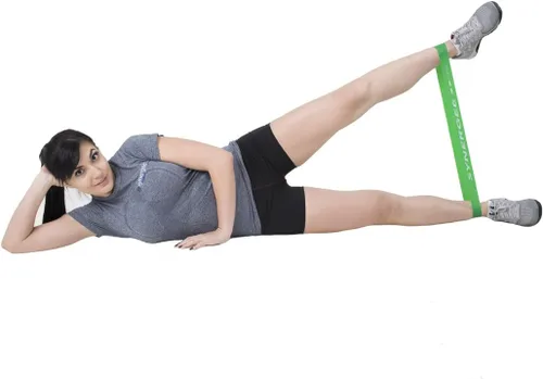 Miniatura 6 de Synergee Mini bandas de resistencia para ejercicio físico que funcionan mejor cuando entrenas en casa o en el gimnasio c) Paquete verde de 10