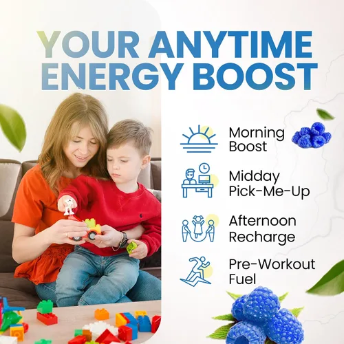 Miniatura 3 de Morning Buzz Bebida energética en polvo, mezcla de bebida Energy Boost, energía sin azúcar con antioxidantes, producto de resistencia a la nutrición