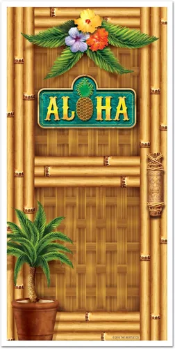 Miniatura 6 de Tiki Man - Cubierta para puerta de baño, accesorio de fiesta (1 unidad) (1/paquete)