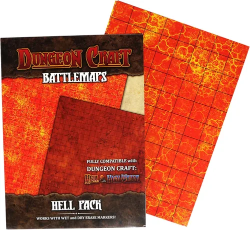 Miniatura 8 de DUNGEON CRAFT Battlemaps - Juego de mesa, alfombrilla de batalla para Calabozos y Dragones, alfombrilla DND laminada brillante de doble cara
