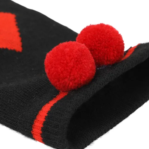 Miniatura 5 de Bioworld Calcetines altos hasta la rodilla Harley Quinn PomPom para mujer, Multi colorido