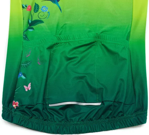 Miniatura 7 de Hotlion Camiseta de ciclismo para mujer, manga larga, con tres bolsillos