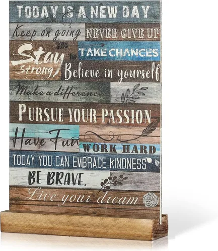 Namalu Regalos de decoración de escritorio con citas inspiradoras para mujeres, regalos de aliento para mejores amigas, regalos motivacionales de