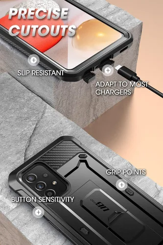 Miniatura 6 de SUPCASE Funda para Samsung Galaxy A53 5G con protector de pantalla (Unicorn Beetle Pro), [soporte integrado y clip para cinturón] Funda protectora
