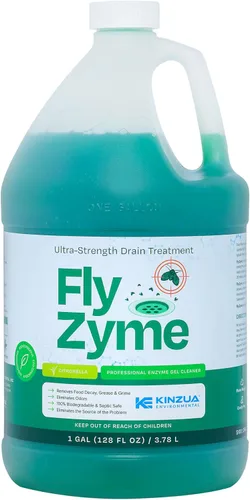 Miniatura 10 de Kinzua Environmental Fly-Zyme, limpiador de drenaje enzimático altamente concentrado para tuberías, gel de drenaje para moscas de la fruta