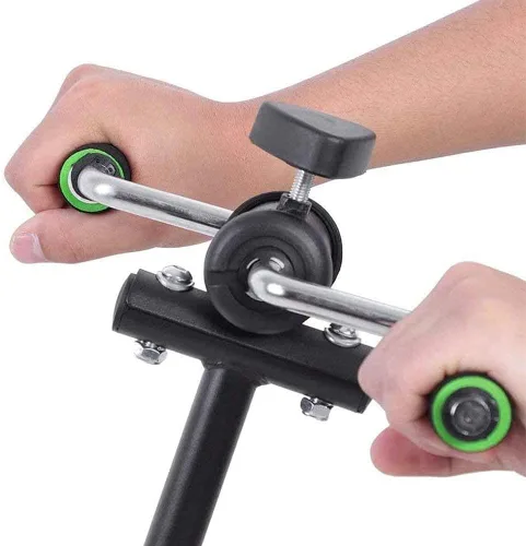 Miniatura 8 de Mini brazo pierna ejercicio bicicleta de ejercicio pedal plegable para ancianos discapacitados, ciclo compacto estacionario peddler máquina