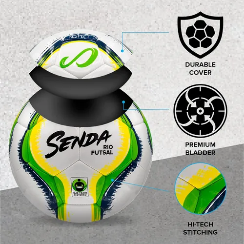 Miniatura 3 de SENDA Balón de fútbol sala de Rio Match, certificado de comercio justo