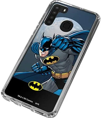 Miniatura 3 de Skinit Funda transparente compatible con Galaxy A21, con licencia oficial de DC Comics Batman listo para diseño de acción