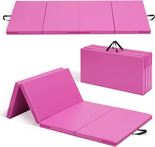 Miniatura 10 de ZENOVA Colchoneta de gimnasia 6'x3'x2''/4'x8'x2'' Colchoneta de ejercicio Colchoneta de gimnasio para aeróbicos en casa Entrenamiento Colchoneta