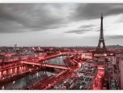 artgeist Mural de pared prémium de París 79 x 55 pulgadas, papel tapiz no tejido XXL, decoración de pared de forro polar, impresión fotográfica,