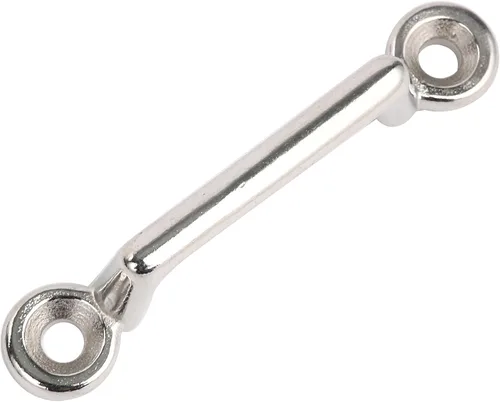 Miniatura 8 de Amarine Made Paquete de 6 correas superiores Bimini de acero inoxidable, ojo de almohadilla, lazo de lacayo para Jeep Corvette, Buggy, amarre