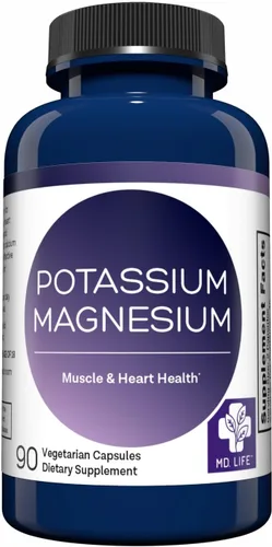 Miniatura 9 de MD. Life Suplemento de potasio y magnesio - 60 cápsulas - Complejo de magnesio de alta absorción - Suplemento de potasio para apoyar la salud
