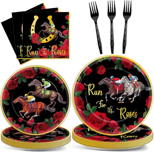 Miniatura 63 de 96 piezas de decoraciones de vaquera, suministros de fiesta, platos de papel con estampado de vaca, platos y servilletas desechables occidentales