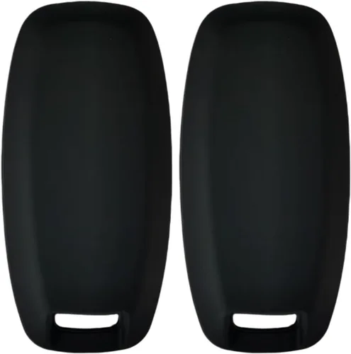 Miniatura 2 de Funda de silicona para llavero sin llave, compatible con Nissan Pathfinder Rogue 2023 2024 - 3 botones (negro con blanco)