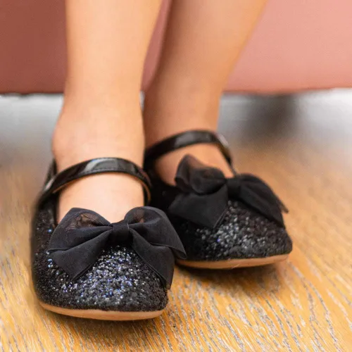 Miniatura 5 de Otter MOMO Zapatos planos de bailarina para niña, con lazo decorativo, ideales para llevar con vestido y combinan bien con flores, para escuela