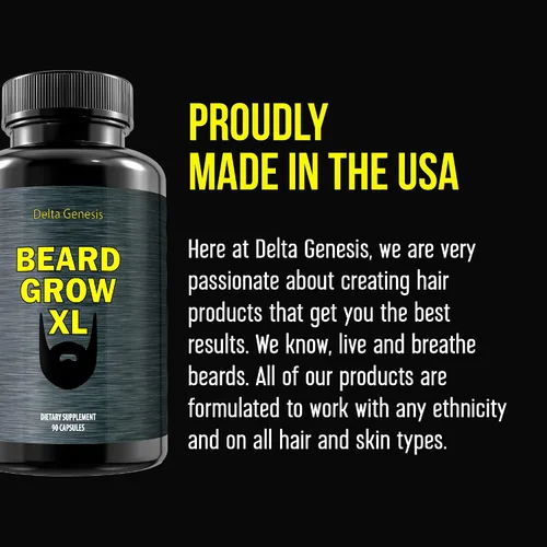 Miniatura 6 de Beard Grow XL Suplmento para vello facial Las vitaminas N 1 para el crecimiento del vello en hombres Para una barba más gruesa y más tupida