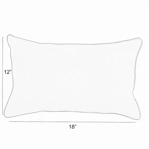 Miniatura 5 de Sorra Home Sunbrella - Juego de 2 almohadas lumbares para interiores y exteriores, 12 x 18 pulgadas, lona color marfil natural y lona negra