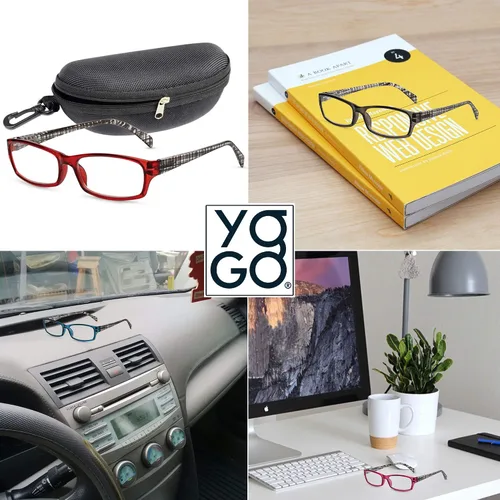 Miniatura 5 de Yogo Vision Reading Glasses 5 Pairs Fashion Ladies Quality Designed Spring Hinge Readers for Women