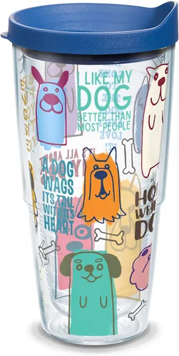 Miniatura 15 de Tervis Vaso térmico de doble pared con aislamiento de Dog Sayings hecho en Estados Unidos mantiene las bebidas frías y calientes, 16 onzas, clásico
