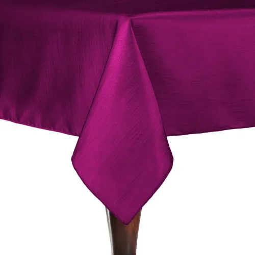Miniatura 20 de Ultimate Textile -Paquete de 2 - Mantel rectangular reversible Shantung Satin - Majestic - Mantel rectangular de 60 x 90 pulgadas, color azul