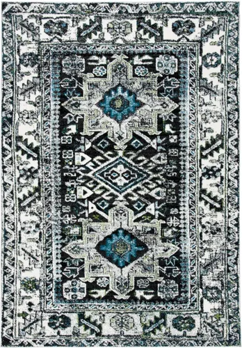 Miniatura 49 de SAFAVIEH Vintage Hamadan Collection Alfombra - 5'3" x 7'6", Rojo & Multi, Diseño tradicional persa, que no desprende pelusa y fácil de limpiar
