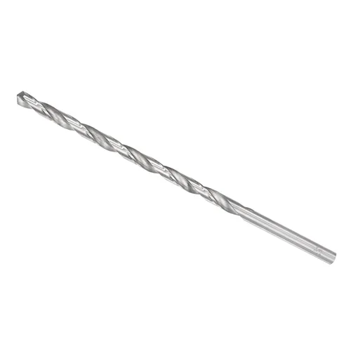 Miniatura 86 de Broca helicoidal extra larga, 0.276 in de diámetro de taladro 9.843 in de longitud total, broca helicoidal de acero de alta velocidad
