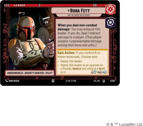 Miniatura 4 de Asmodee Star Wars: Unlimited TCG Jump to Lightspeed Boba Fett Spotlight Deck - Baraja de 50 cartas lista para jugar con cartas exclusivas, a partir
