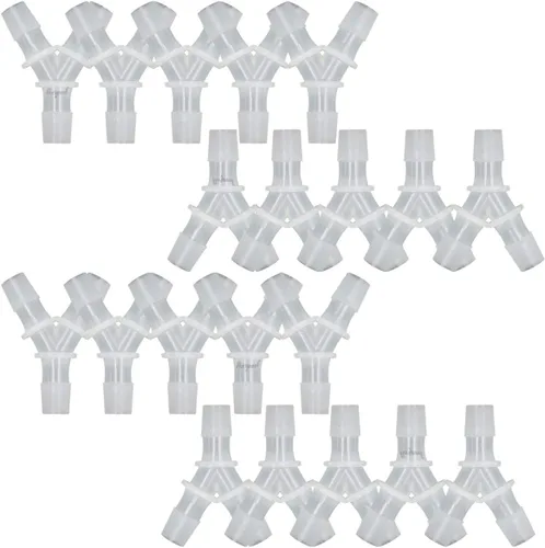 Miniatura 12 de Conector de púas de 3 vías en forma de Y de plástico de 1/2 "para manguera de aire, accesorio de púas de polipropileno de pp de tubería de agua