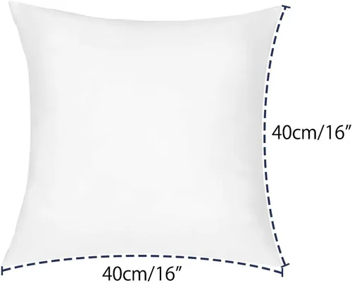 Miniatura 2 de OTOSTAR Juego de 2 rellenos de almohada de 16 x 16 pulgadas, forma cuadrada para sofá, cama, rellenos de almohadas decorativas para interiores 2