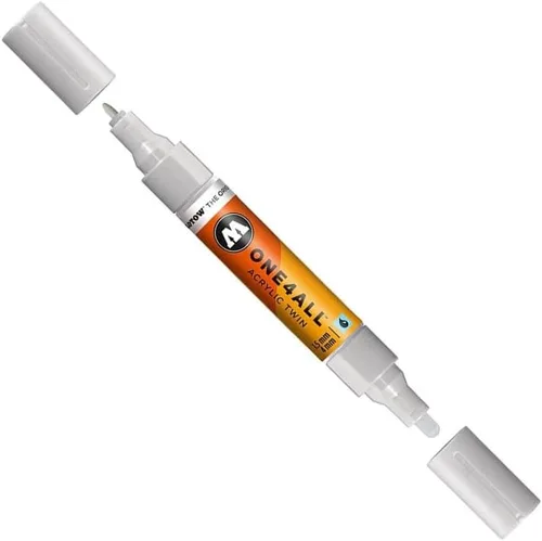 Miniatura 19 de Molotow ONE4ALL - Marcador acrílico de doble bomba, puntas de 0.059 in y 0.157 in, luz Amazonas, 1 cada uno (227.423)