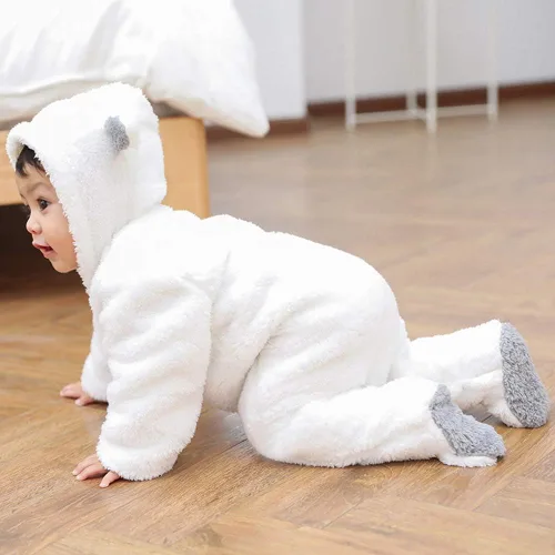 Miniatura 4 de XMWEALTHY Ropa unisex para bebé, abrigos de invierno, lindo overol para recién nacido, traje de nieve, registro para artículos esenciales del bebé
