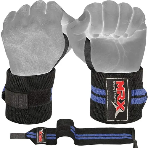 Miniatura 2 de MRX - Muñequeras para levantamiento de pesas, entrenamiento de gimnasio, soporte de muñeca, fisicoculturismo, entrenamiento, envoltura