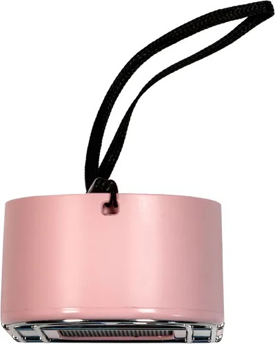 Miniatura 11 de Crosley CR3046A-PI Mini Jukebox Altavoz Bluetooth portátil con luces LED y micrófono, rosa Rosado