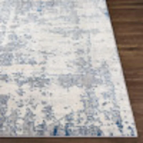 Miniatura 3 de Livabliss Doria - Alfombra abstracta moderna de 6'7" x 9'6", carbón/azul oscuro