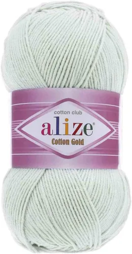 Miniatura 22 de 55% algodón 45% acrílico Alize Cotton Gold Yarn 1 madeja/bola 3.53 oz 360 yardas (1-crema)