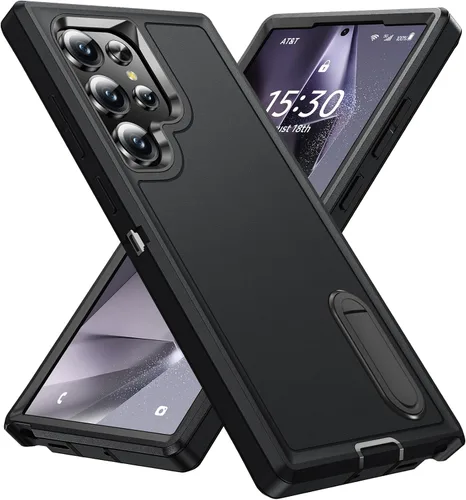 Miniatura 17 de BaHaHoues - Funda para Samsung Galaxy S22 con patas de apoyo incorporadas, cubierta protectora a prueba de golpes/polvo/caídas de grado militar